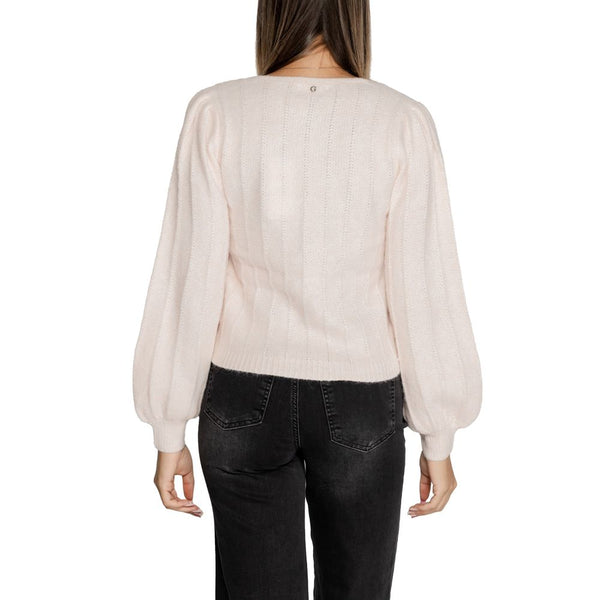 Pink Polyester Sweater Guess