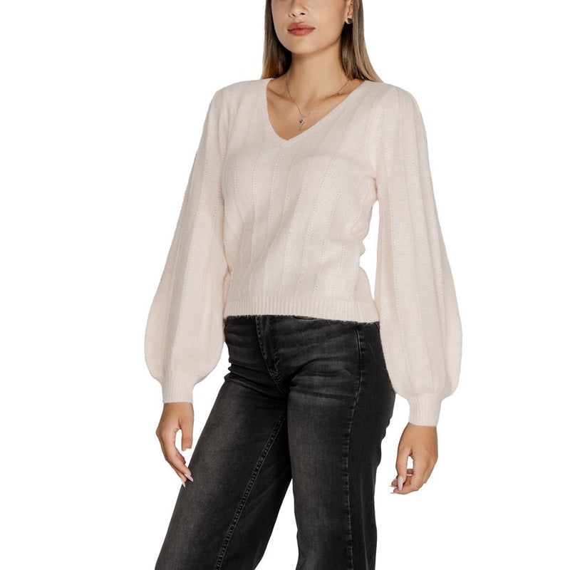 Pink Polyester Sweater Guess