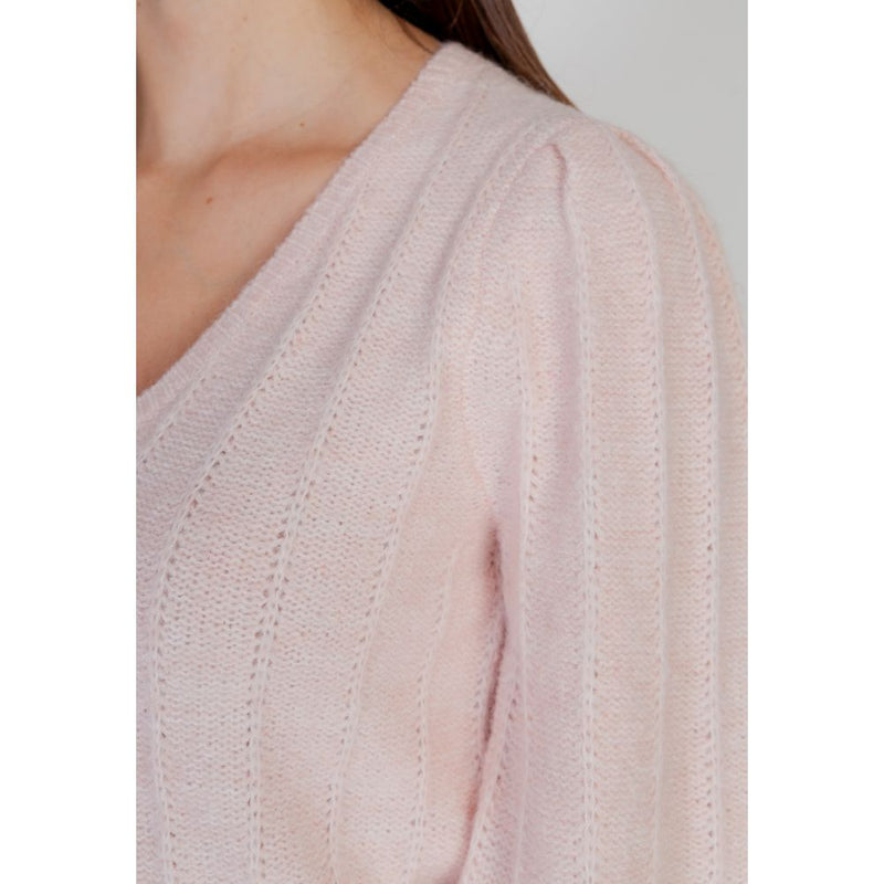 Pink Polyester Sweater Guess