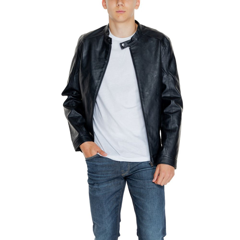 Black Polyester Jacket Jack Jones