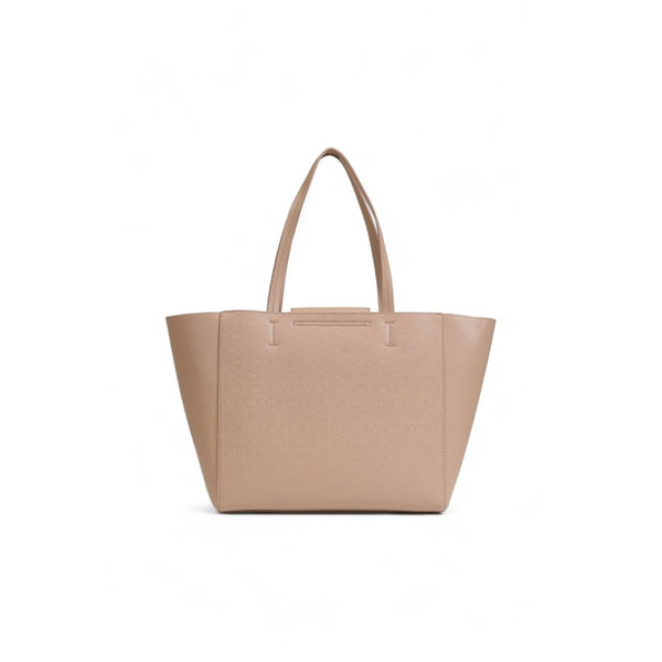 Beige Recycled Polyester Handbag Calvin Klein