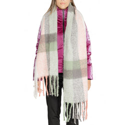 Gray Recycled Polyester Scarf Only