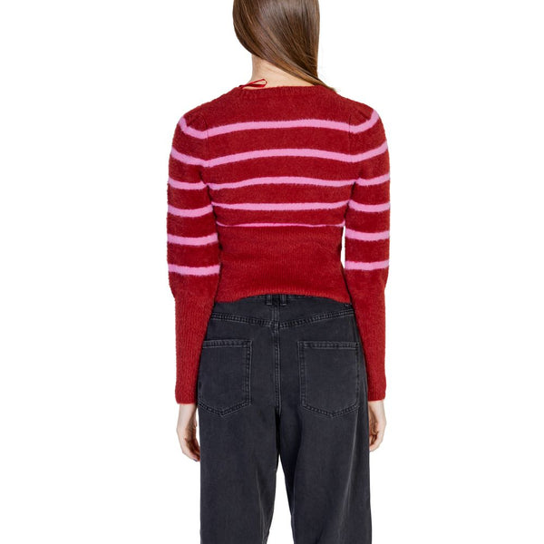 Red Nylon Sweater Only