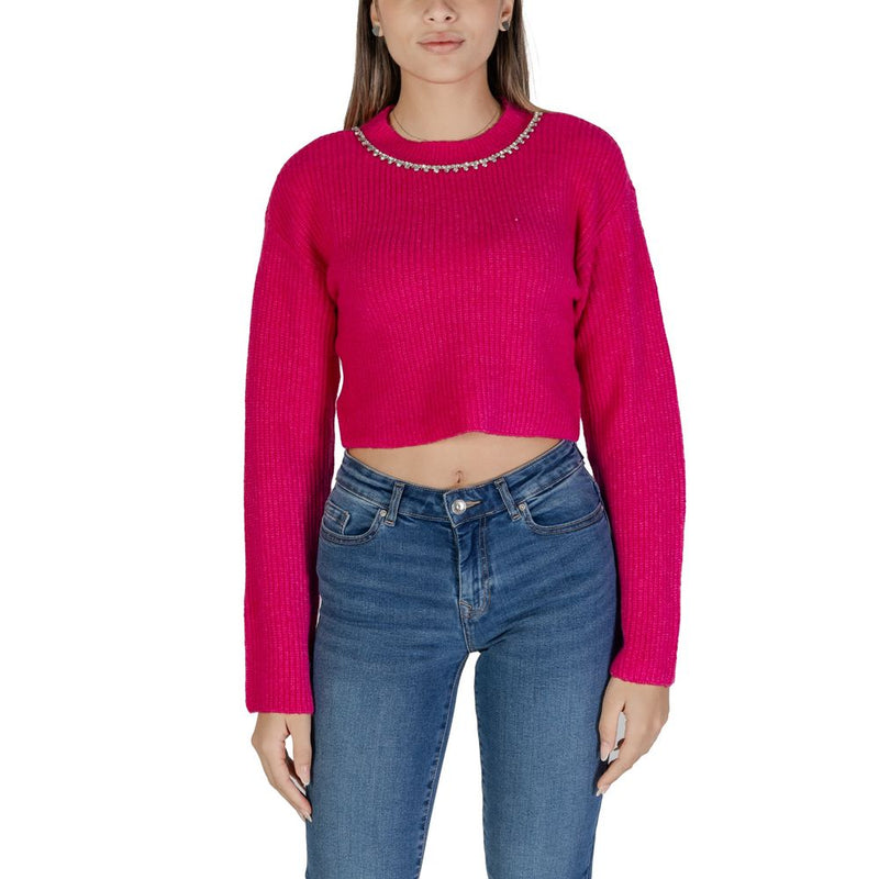 Pink Recycled Polyester Sweater Only