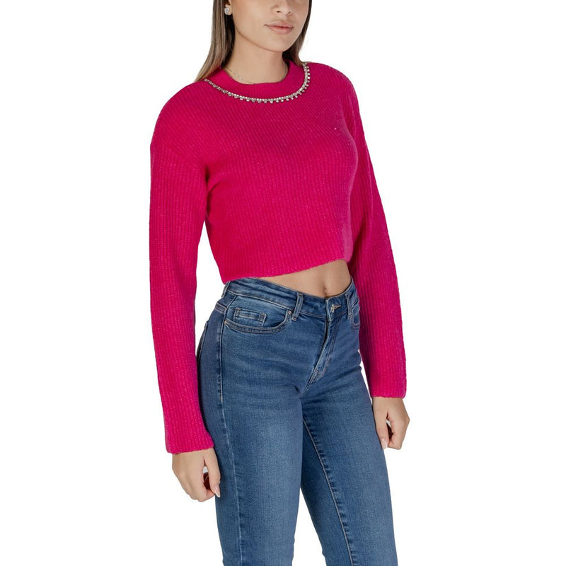 Pink Recycled Polyester Sweater Only