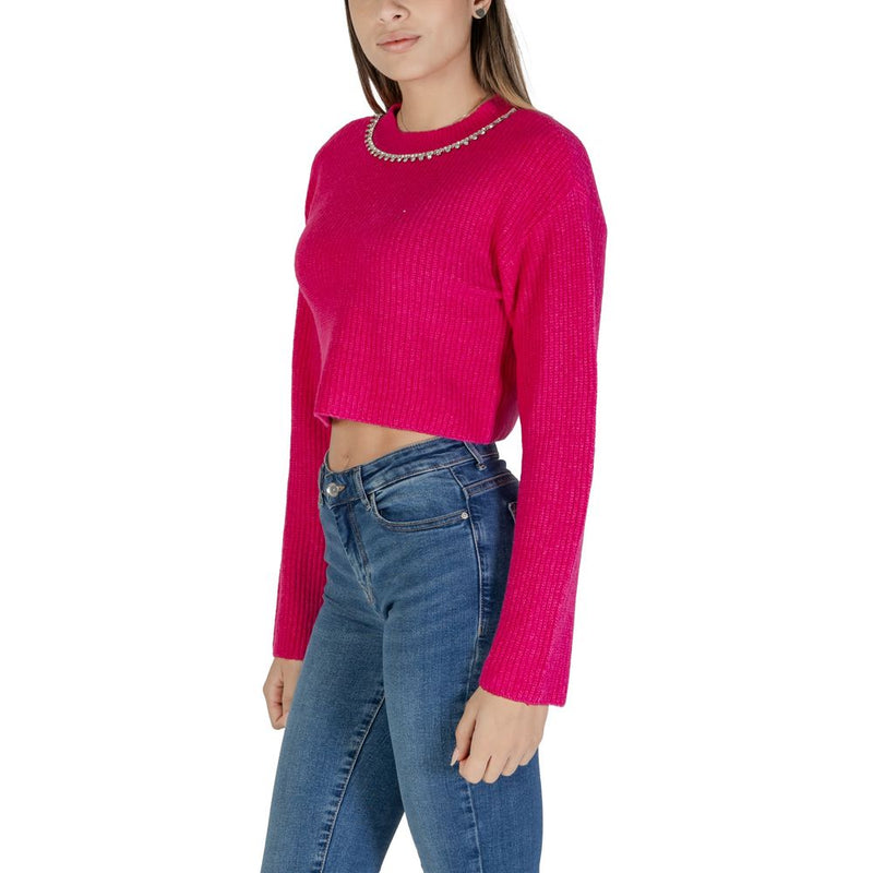 Pink Recycled Polyester Sweater Only