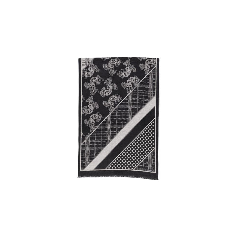 Black Viscose Scarf Sandro Ferrone