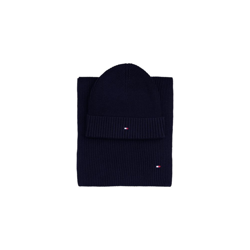 Blue Cotton Scarf Tommy Hilfiger