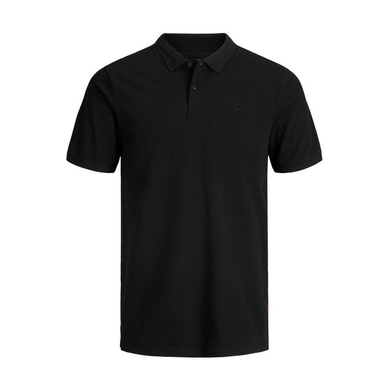 Black Cotton Polo Shirt Jack Jones