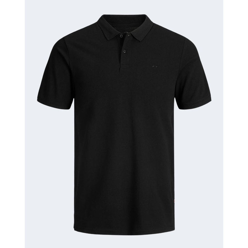 Black Cotton Polo Shirt Jack Jones