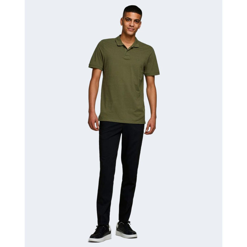 Green Cotton Polo Shirt Jack Jones