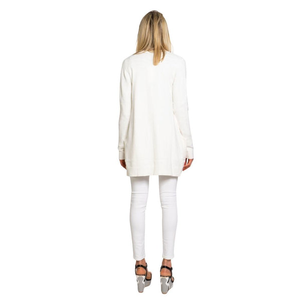 White Viscose Cardigan Vila Clothes