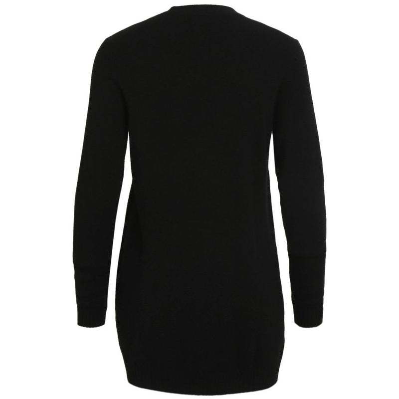 Black Viscose Cardigan Vila Clothes