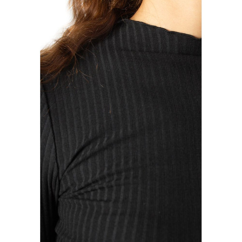 Black Polyester Sweater Only