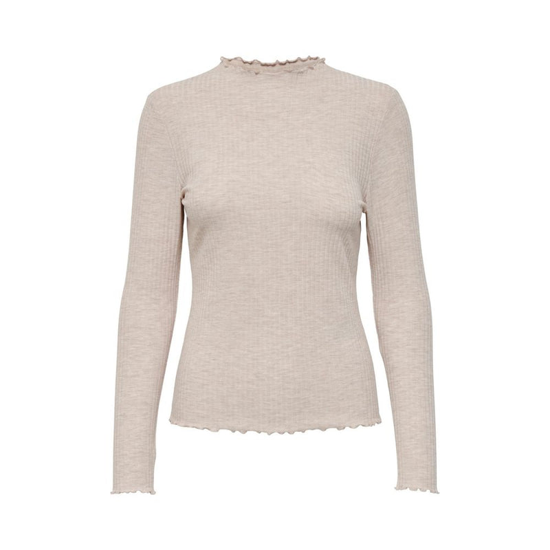 Beige Polyester Sweater Only