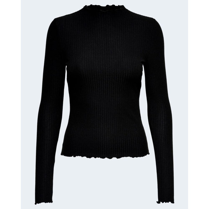 Black Polyester Sweater Only