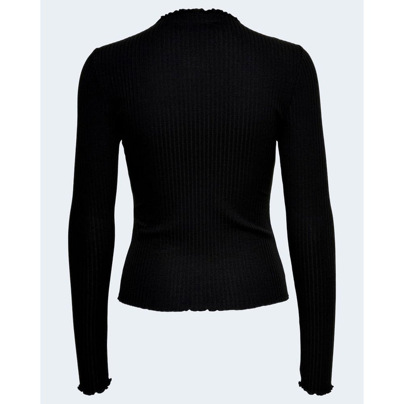 Black Polyester Sweater Only