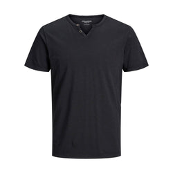 Black Flamed Cotton T-Shirt Jack Jones