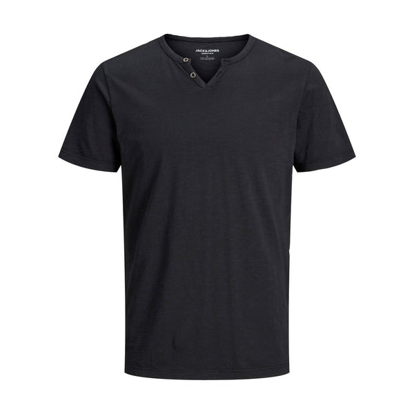 Black Flamed Cotton T-Shirt Jack Jones