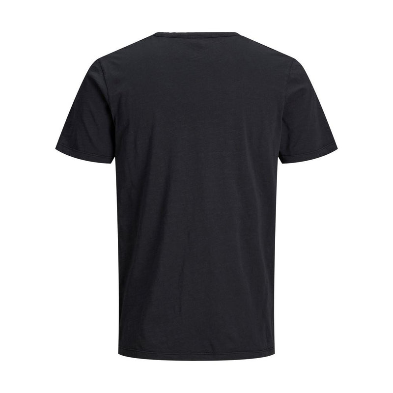 Black Flamed Cotton T-Shirt Jack Jones