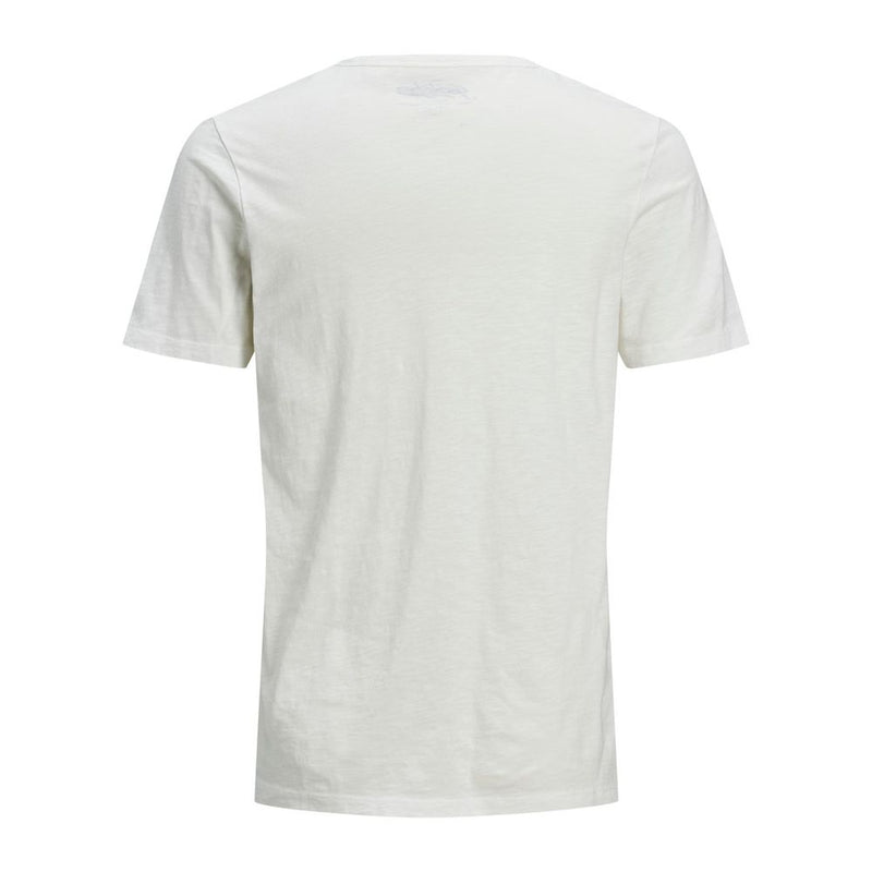 Cream Flamed Cotton T-Shirt Jack Jones