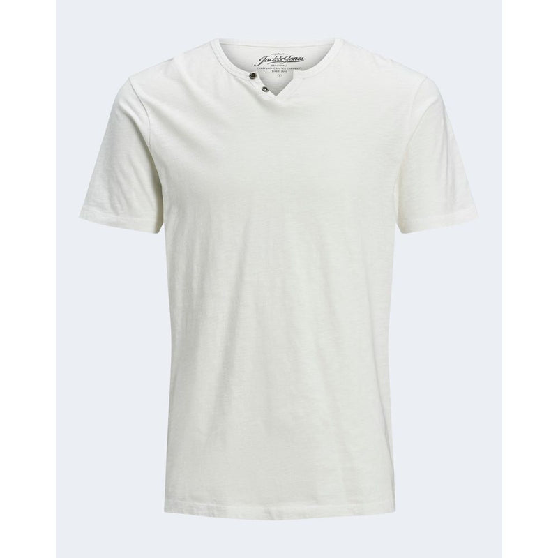 Cream Flamed Cotton T-Shirt Jack Jones