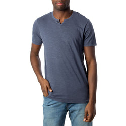 Light Blue Flamed Cotton T-Shirt Jack Jones