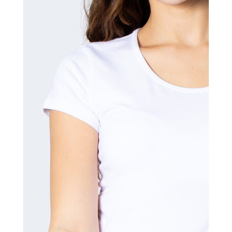 White Cotton Tops & T-Shirt Only