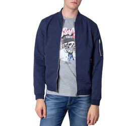 Blue Polyester Jacket Jack Jones