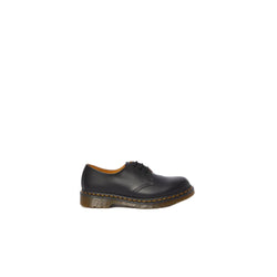 Black Leather Flat Shoe Dr. Martens