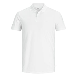 White Cotton Polo Shirt Jack Jones