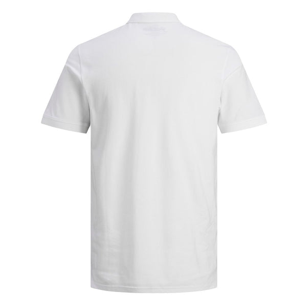 White Cotton Polo Shirt Jack Jones