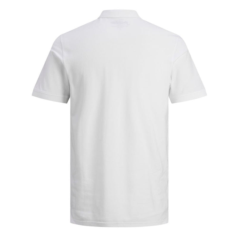 White Cotton Polo Shirt Jack Jones