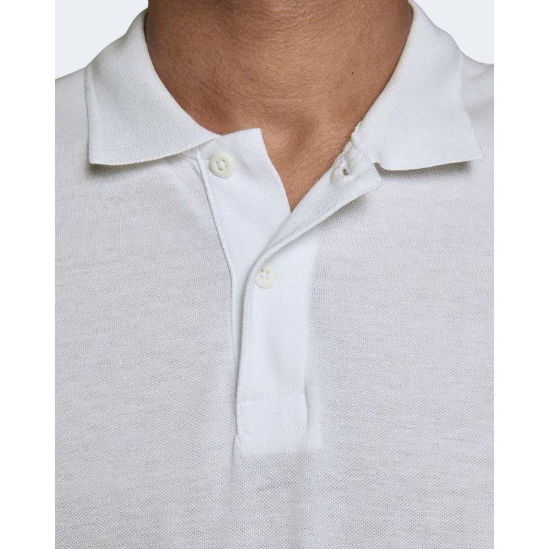 White Cotton Polo Shirt Jack Jones