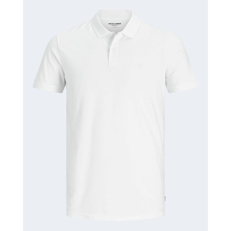 White Cotton Polo Shirt Jack Jones