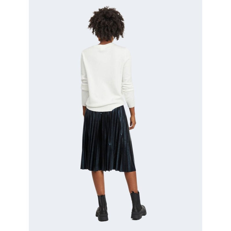 White Viscose Sweater Vila Clothes