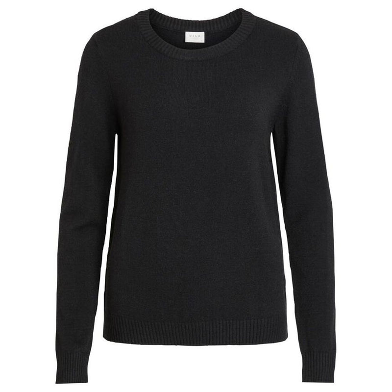 Black Viscose Sweater Vila Clothes