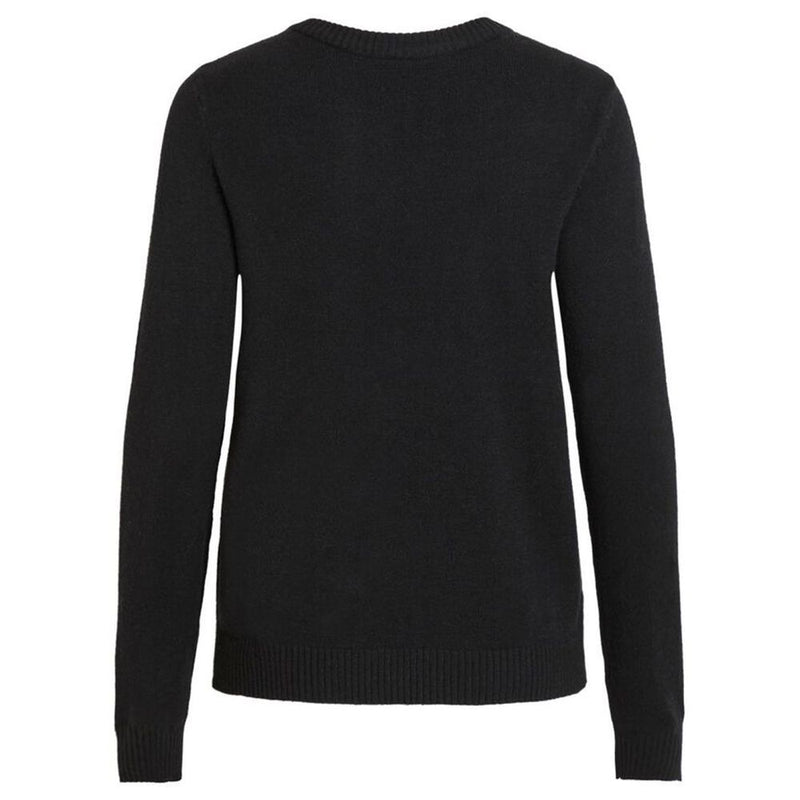 Black Viscose Sweater Vila Clothes