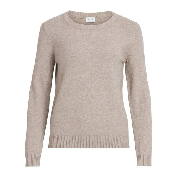 Beige Viscose Sweater Vila Clothes