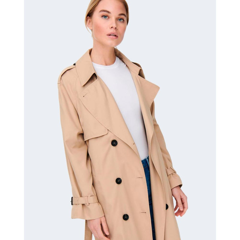 Beige Polyester Jackets & Coat Only