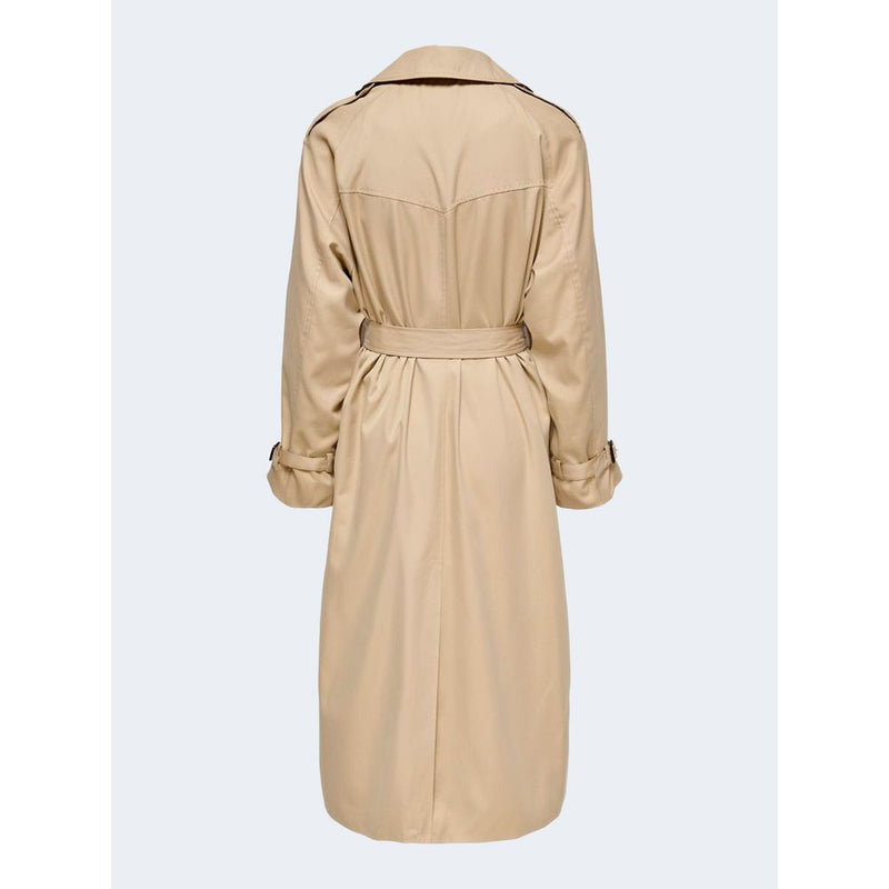 Beige Polyester Jackets & Coat Only