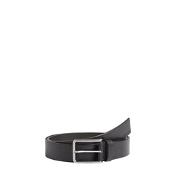 Black Leather Belt Calvin Klein