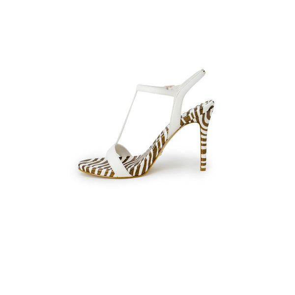 White Leather Pump Guess