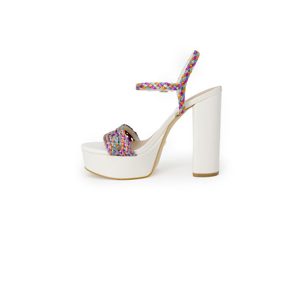 White Polyester Pump Guess