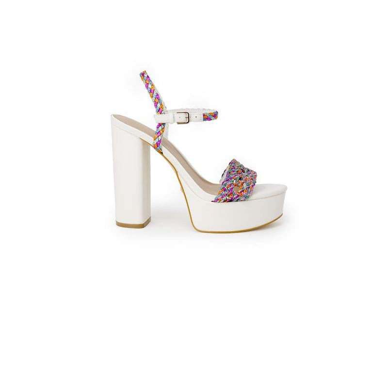 White Polyester Pump Guess
