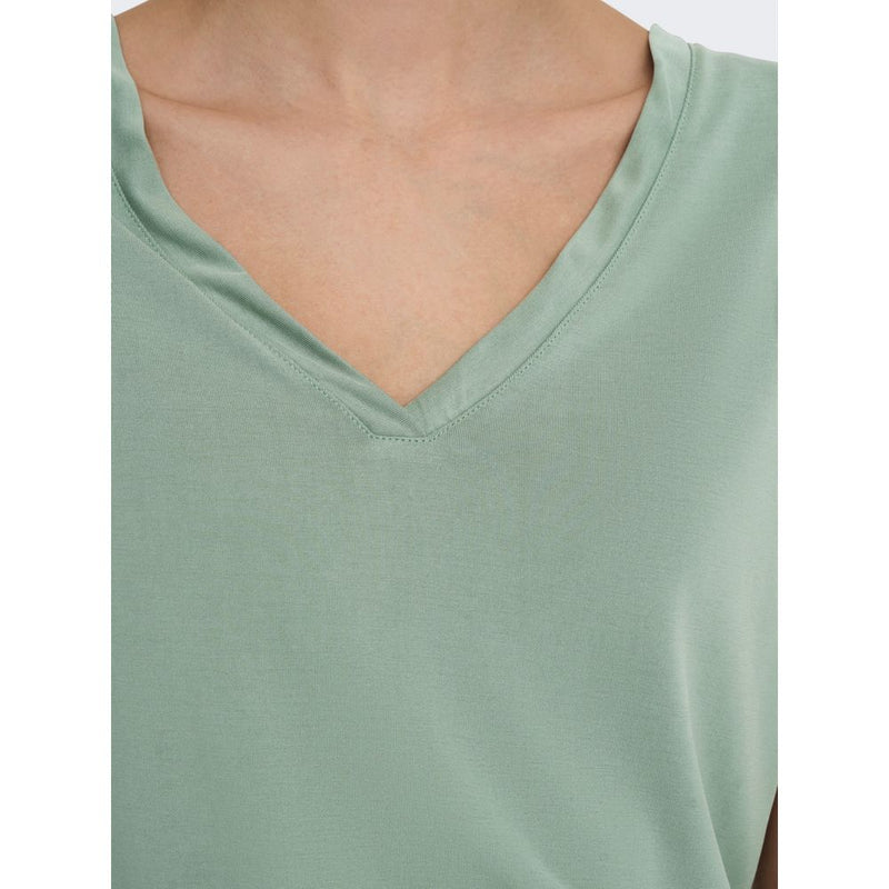 Green Tencel Tops & T-Shirt Only