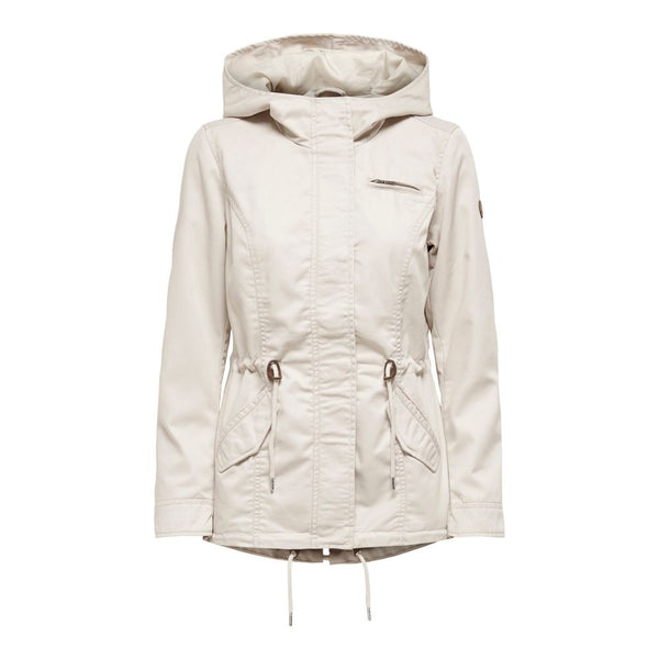 Beige Polyester Jackets & Coat Only