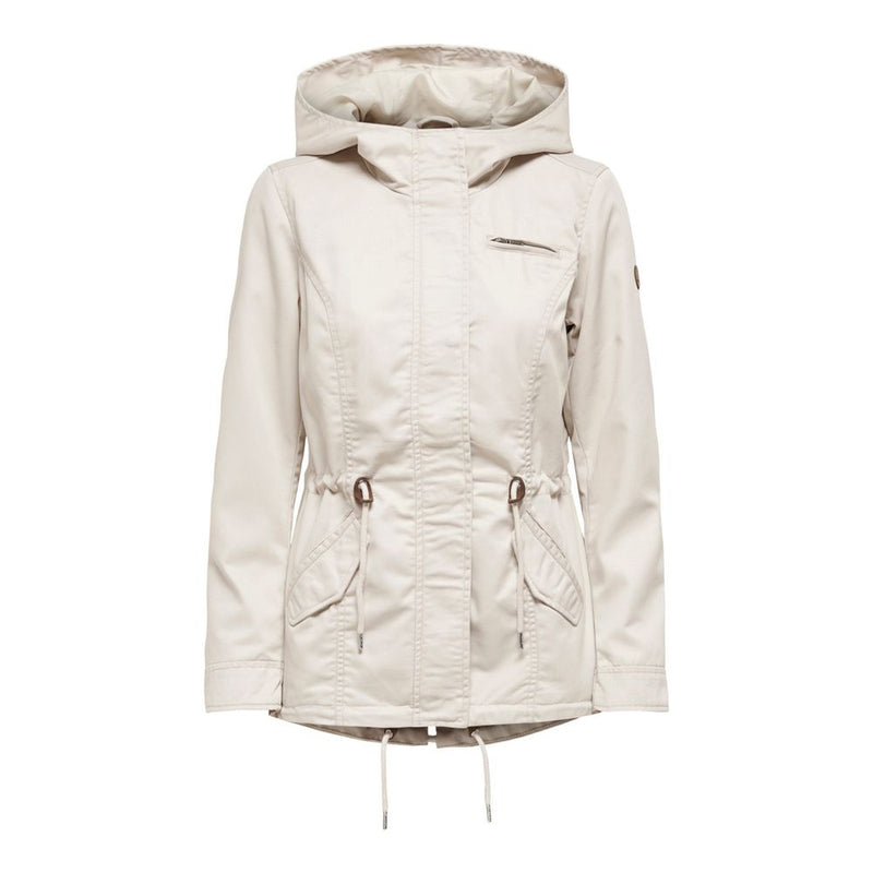 Beige Polyester Jackets & Coat Only