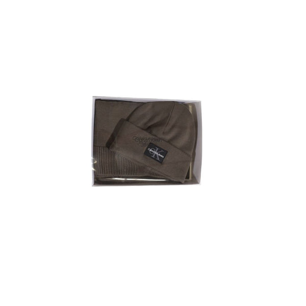 Brown Cotton Scarf Calvin Klein Jeans