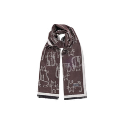 Brown Viscose Scarf Sandro Ferrone